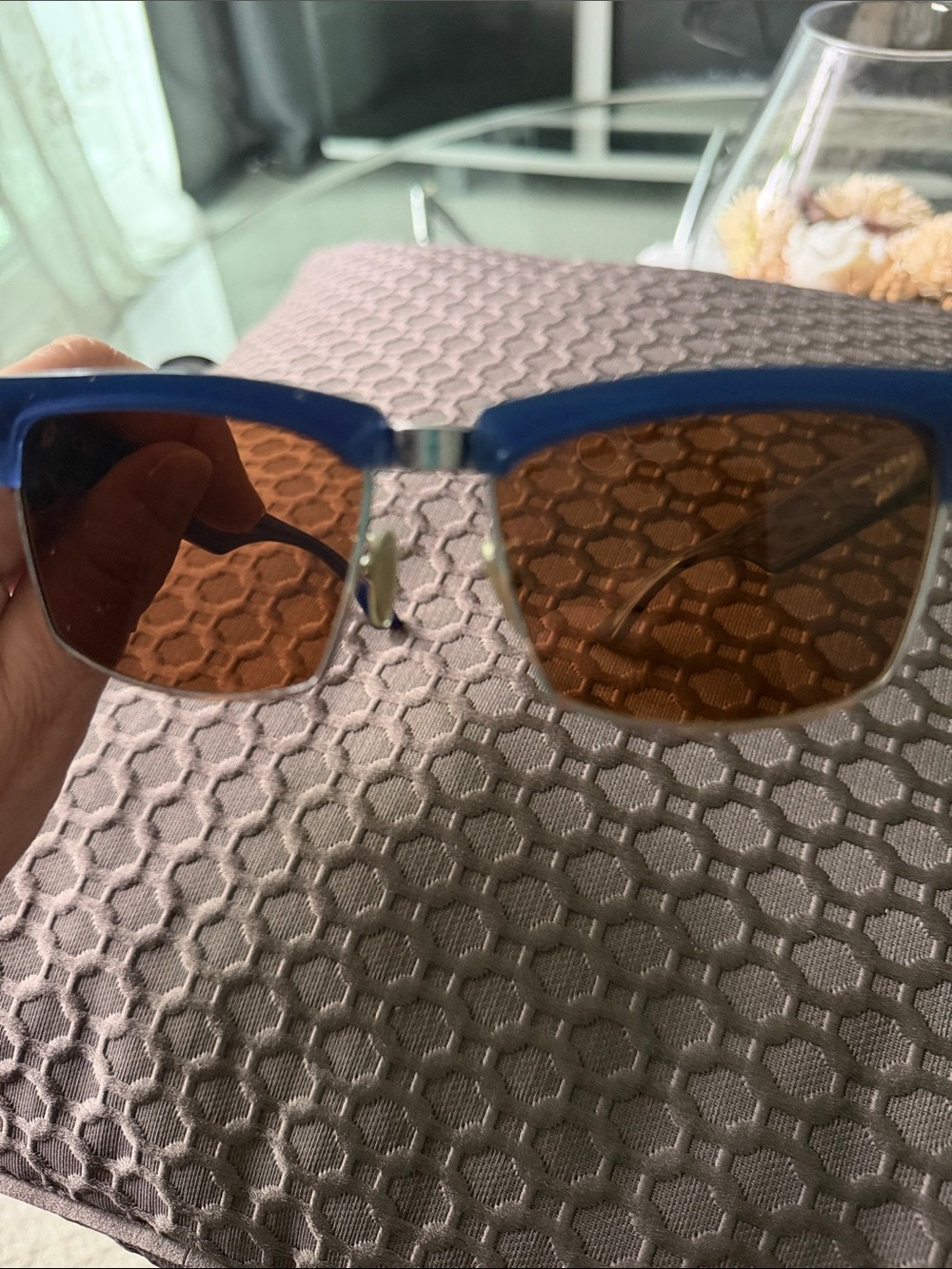 Celine Navy Frame Sunglasses with Brown Lenses
